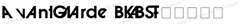 AuantGarde BKBT字体转换